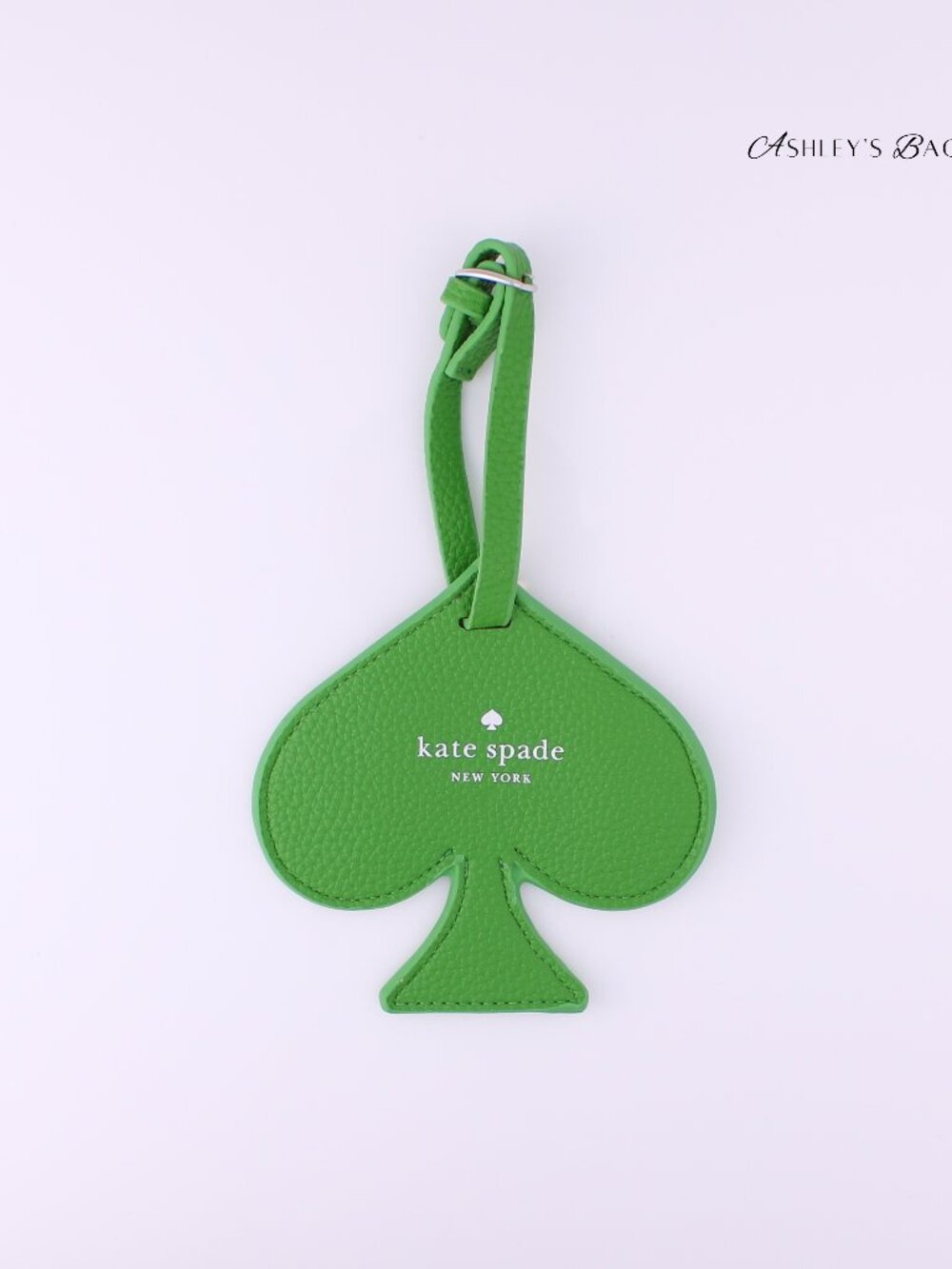 Kate Spade Green Heart Shaped Luggage Tag